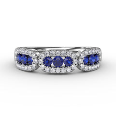 Petite And Precious Sapphire And Diamond Ring 