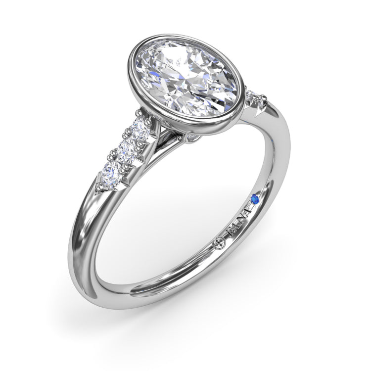 Beautiful Bezel Set Engagement Ring 