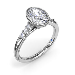 Beautiful Bezel Set Engagement Ring 