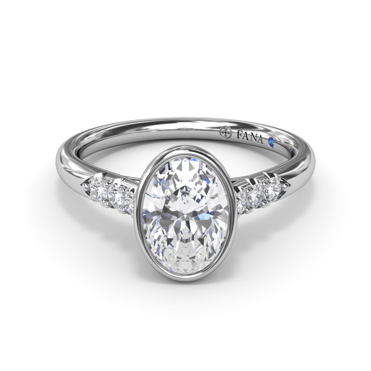 Beautiful Bezel Set Engagement Ring 
