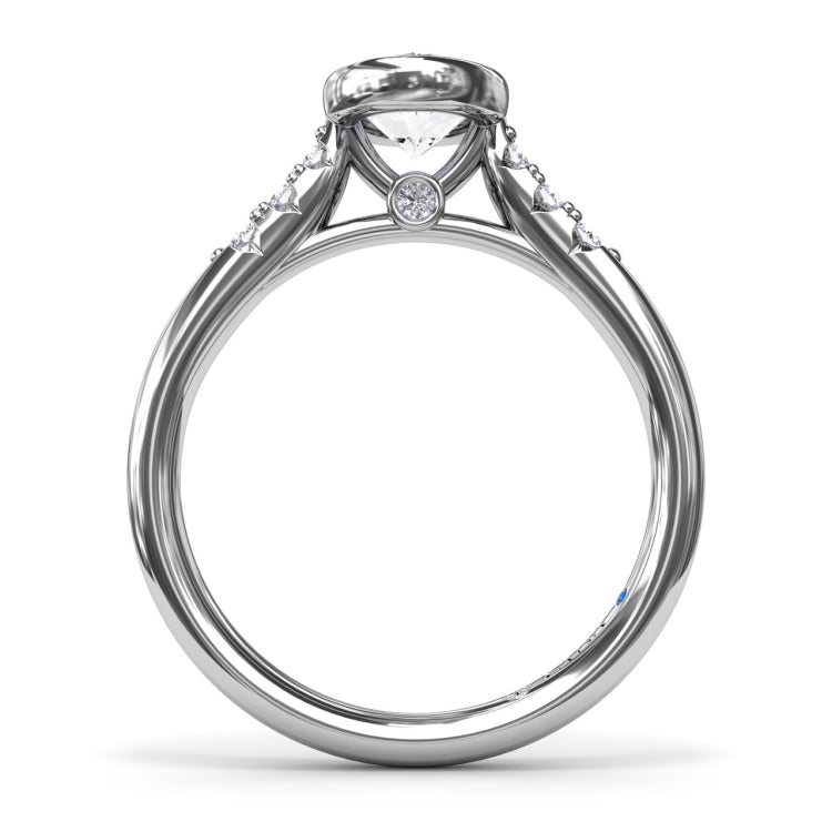 Beautiful Bezel Set Engagement Ring 