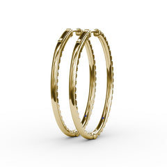 3.6ct Diamond Hoop Earrings