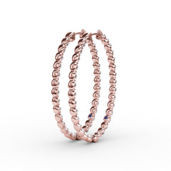 2.1ct Diamond Hoop Earrings