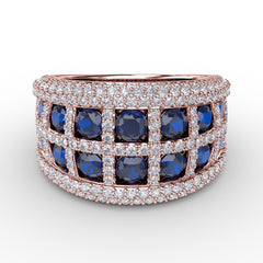 Bold and Beautiful Sapphire and Diamond Ring 