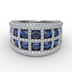 Bold and Beautiful Sapphire and Diamond Ring 
