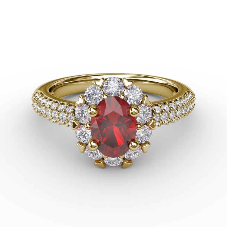 Blossoming Halo Ring 