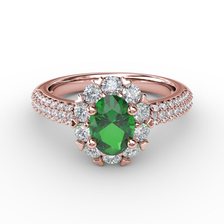 Blossoming Halo Ring 