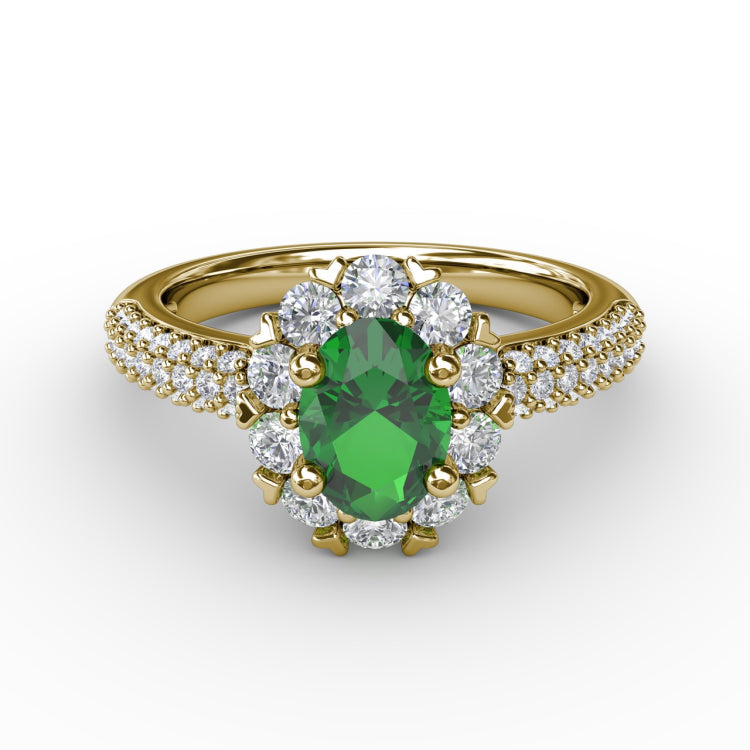 Blossoming Halo Ring 