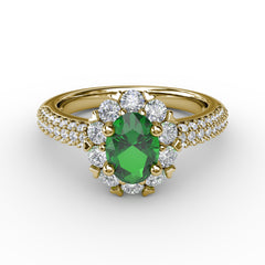 Blossoming Halo Ring 