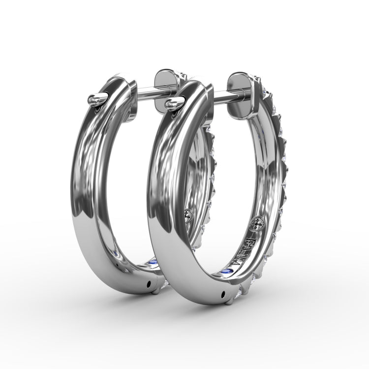 .6ct Diamond Hoop Earrings 
