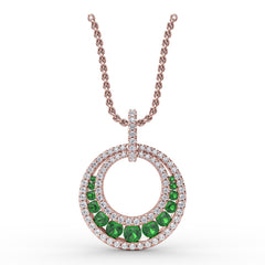 Always and Forever Emerald Pendant 