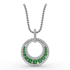 Always and Forever Emerald Pendant 