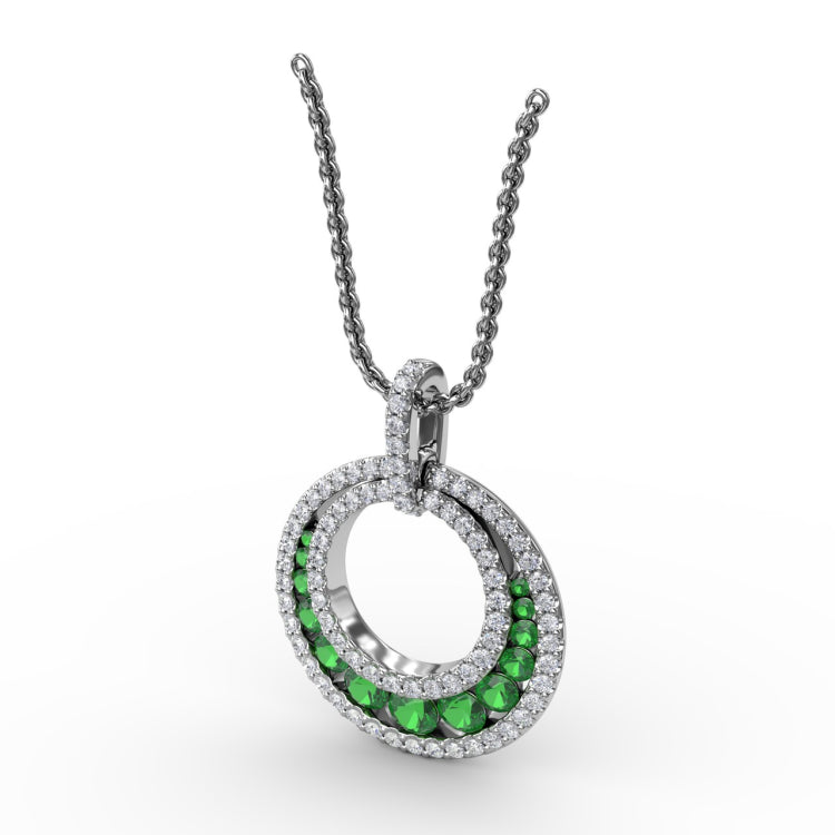 Always and Forever Emerald Pendant 