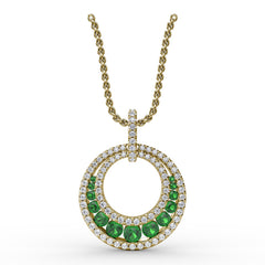 Always and Forever Emerald Pendant 
