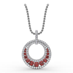 Always and Forever Ruby Pendant 