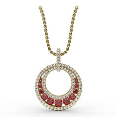 Always and Forever Ruby Pendant 