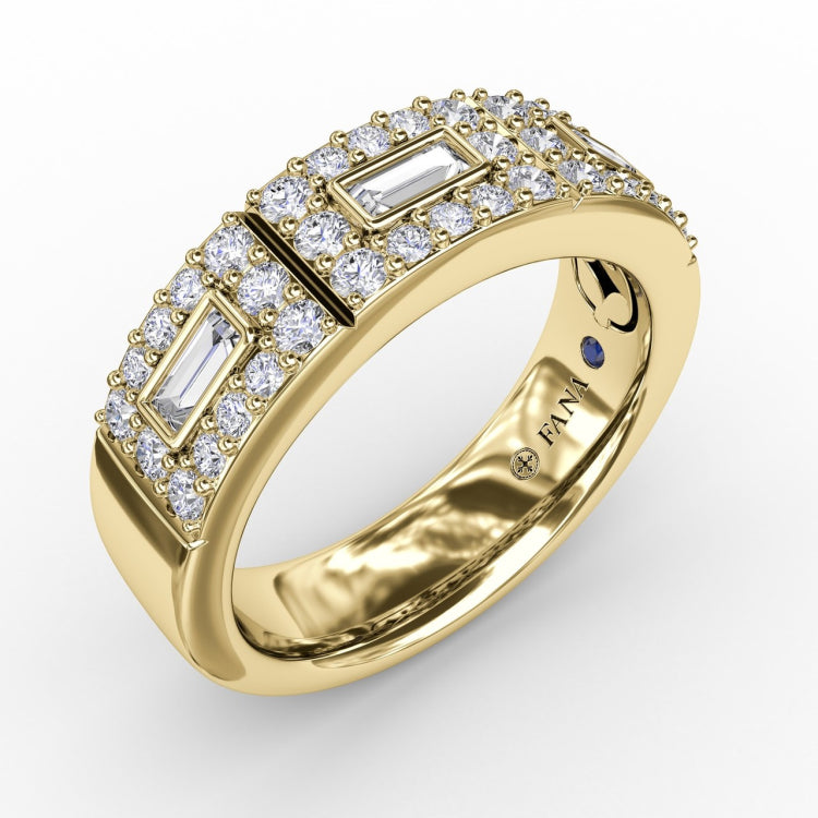 Alternaing Emerald and Diamond Hoop Earrings 