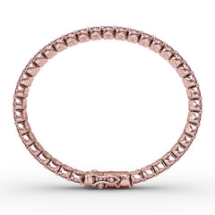 Double Oval Ruby and Diamond Bracelet