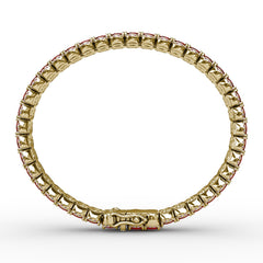 Double Oval Ruby and Diamond Bracelet