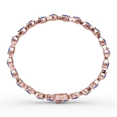 Decorated Sapphire and Diamond Bracelet 