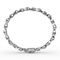 Decorated Sapphire and Diamond Bracelet 