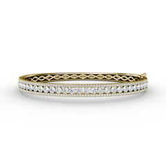 Diamond Channel Setting Bangle 