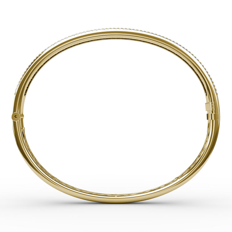 Diamond Channel Setting Bangle 