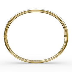 Diamond Channel Setting Bangle 