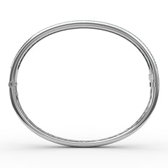 Emerald and Diamond Channel Set Bangle 