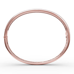 Ruby and Diamond Channel Set Bangle 