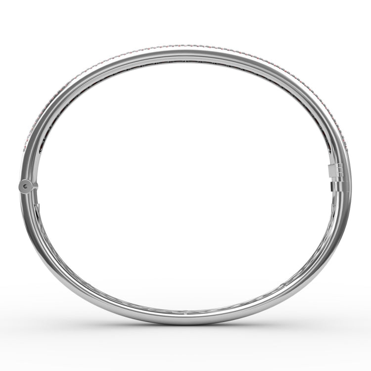 Ruby and Diamond Channel Set Bangle 