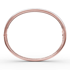 Sapphire and Diamond Channel Set Bangle 