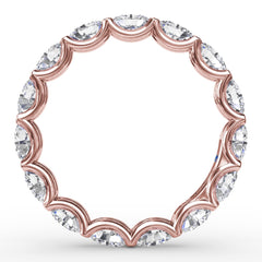 Shared Prong Oval Eternity Band 