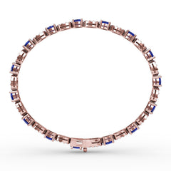 Interchanging Sapphire and Diamond Bracelet 