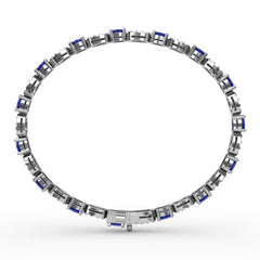 Interchanging Sapphire and Diamond Bracelet 