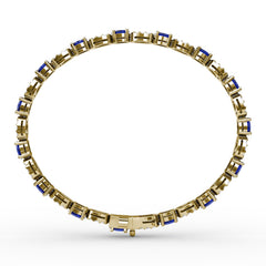 Interchanging Sapphire and Diamond Bracelet 