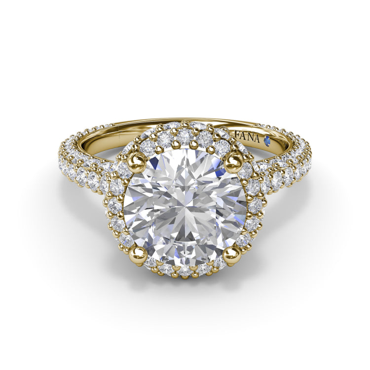 Diamonds Galore Halo Engagement Ring 