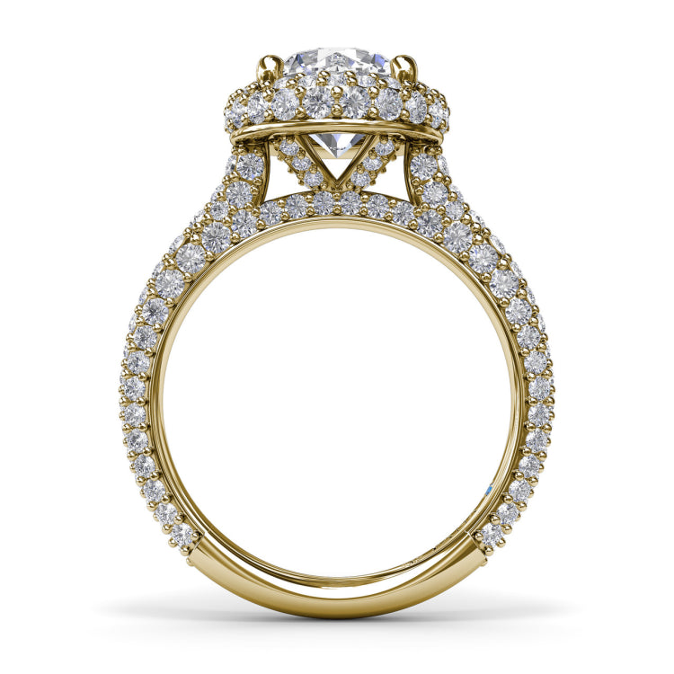 Diamonds Galore Halo Engagement Ring 