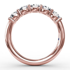 Chunky Shared Prong Anniversary Band