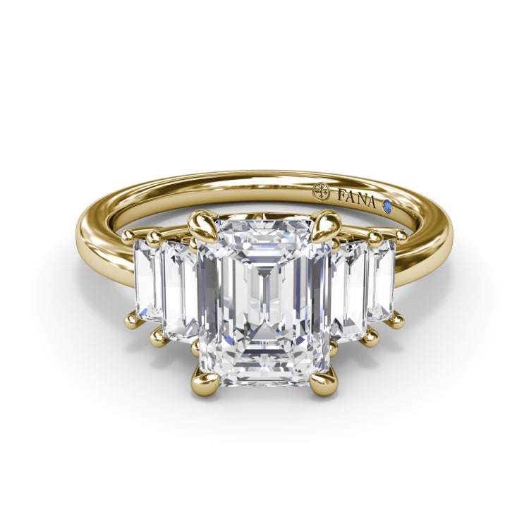Bold and Beautiful Five Stone Engagement Ring 