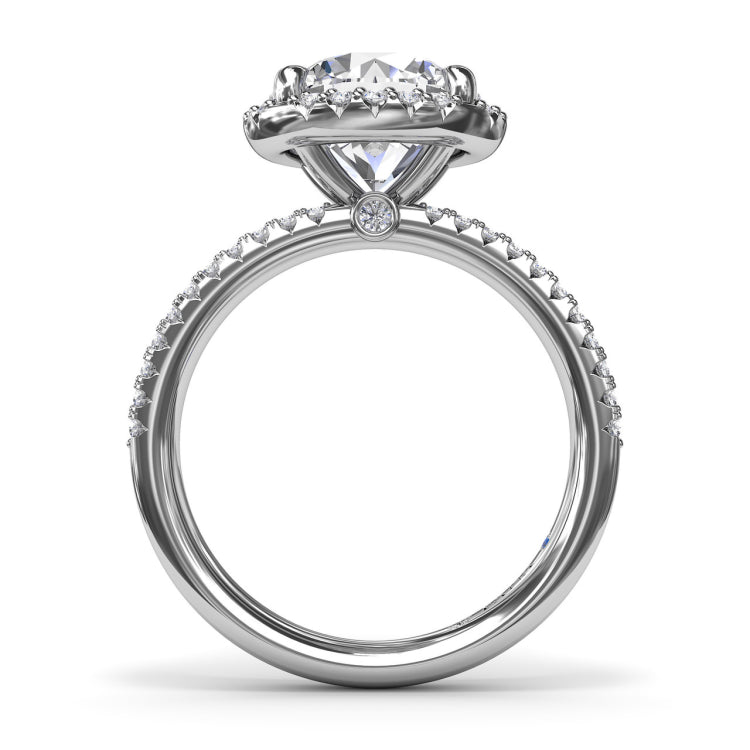 Diamond Halo Engagement Ring