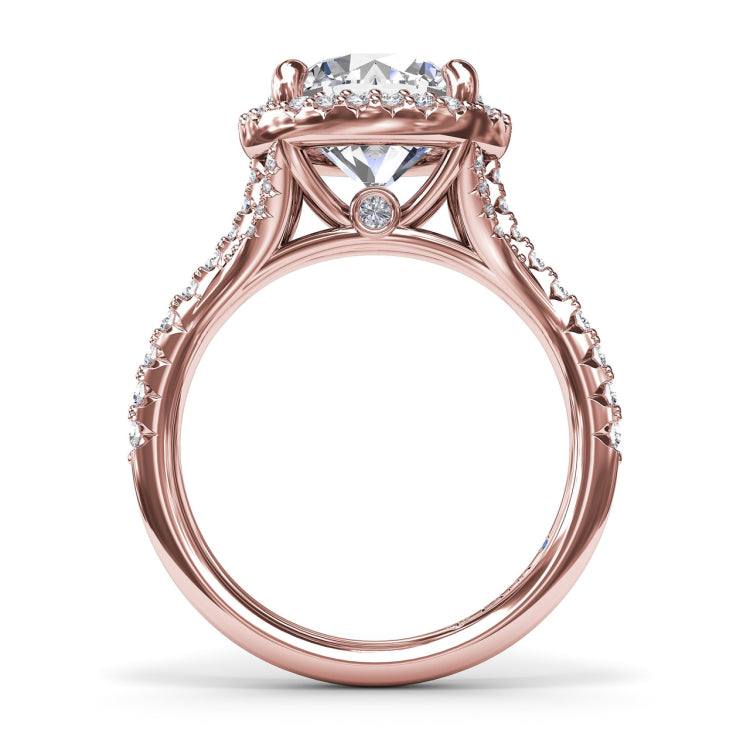 Striking and Strong Diamond Engagement Ring 