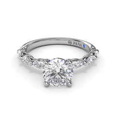 Perfectly Polished Diamond Engagement Ring 