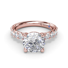 Classic Solitaire Diamond Engagement Ring 