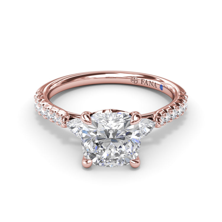 Dynamic Diamond Engagement Ring 