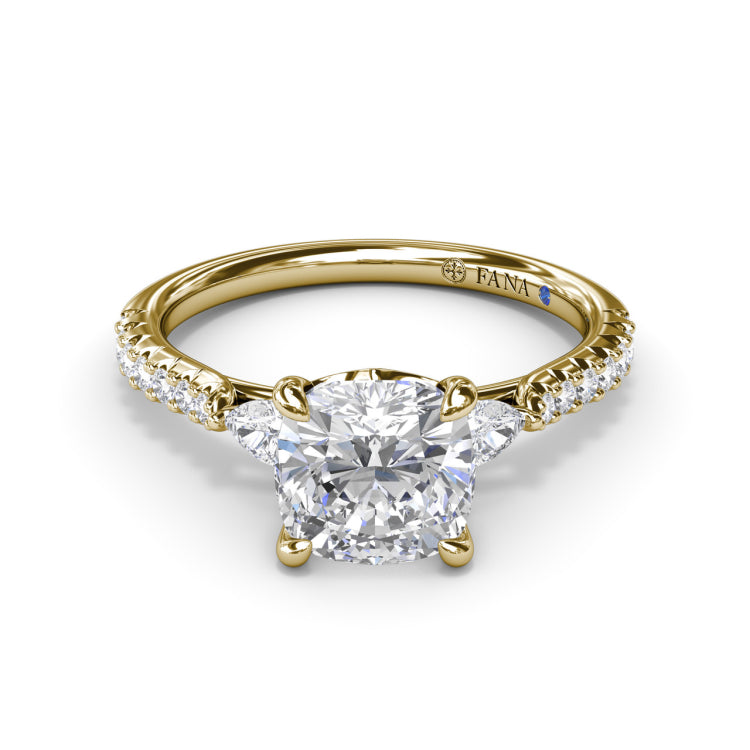 Dynamic Diamond Engagement Ring 