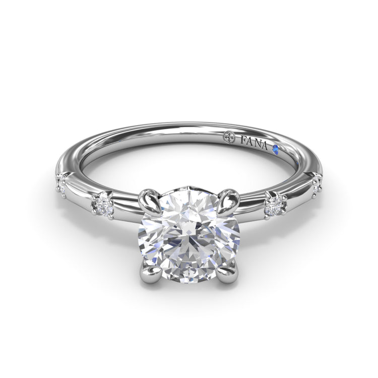 Captivating Raindrop Diamond Engagement Ring 