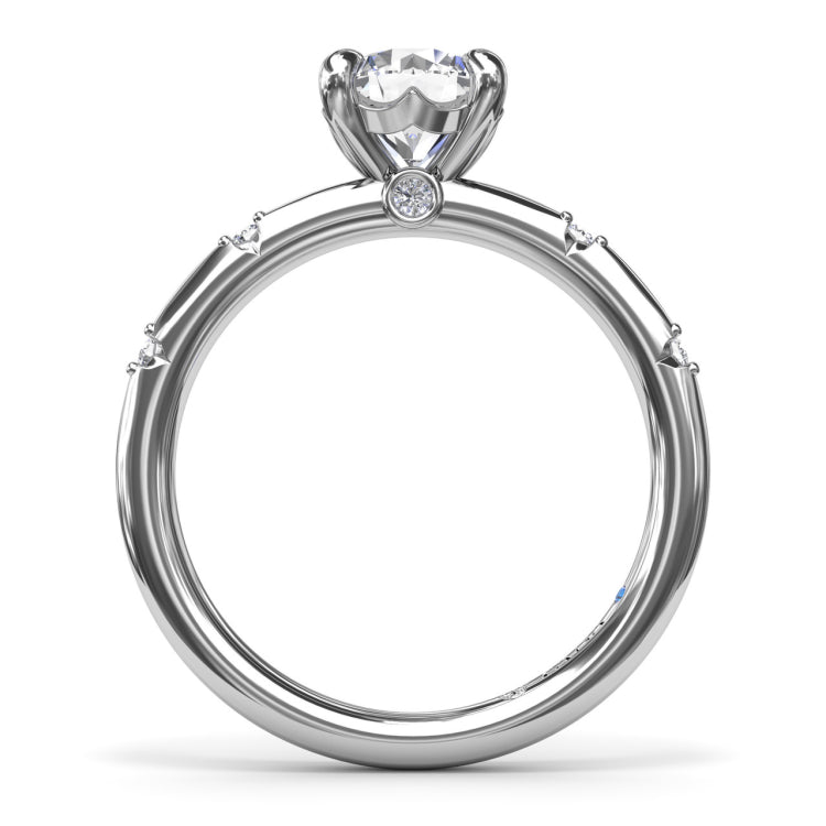 Captivating Raindrop Diamond Engagement Ring 