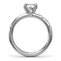 Captivating Raindrop Diamond Engagement Ring 