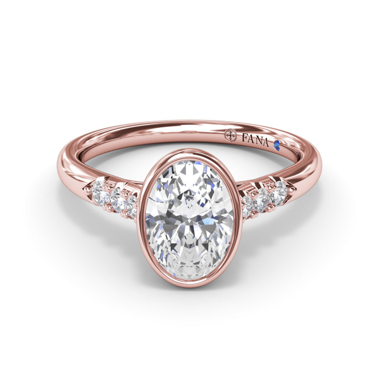 Beautiful Bezel Set Engagement Ring 
